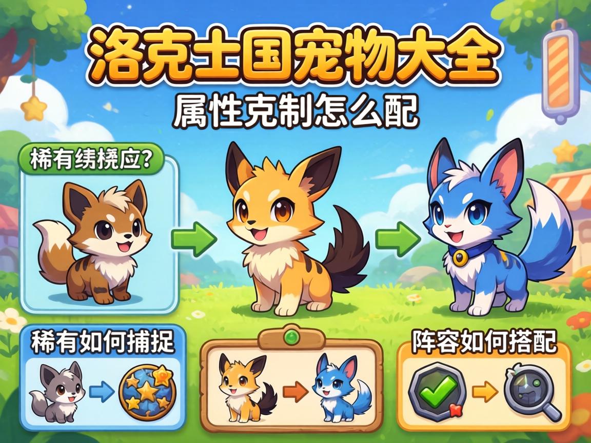 洛克王国宠物大全丨属性克制怎么配,稀有宠如何捕捉,阵容如何搭配 洛克王国宠物大全丨属性克制怎么配,稀有宠如何捕捉,阵容如何搭配
