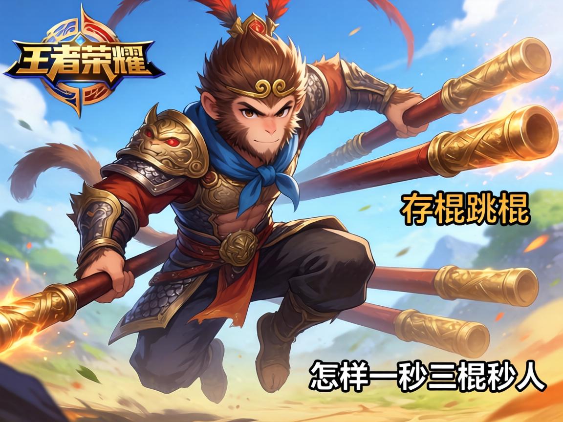 王者荣耀猴子技巧连招,如何存棍跳棍,怎样一秒三棍秒人 王者荣耀猴子技巧连招,如何存棍跳棍,怎样一秒三棍秒人