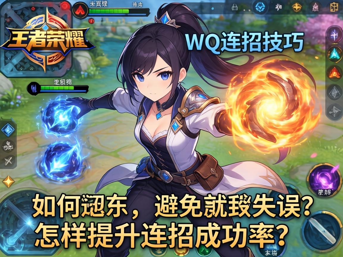 王者荣耀WQ连招技巧,如何避免技能失误?怎样提升连招成功率? 王者荣耀WQ连招技巧,如何避免技能失误?怎样提升连招成功率?