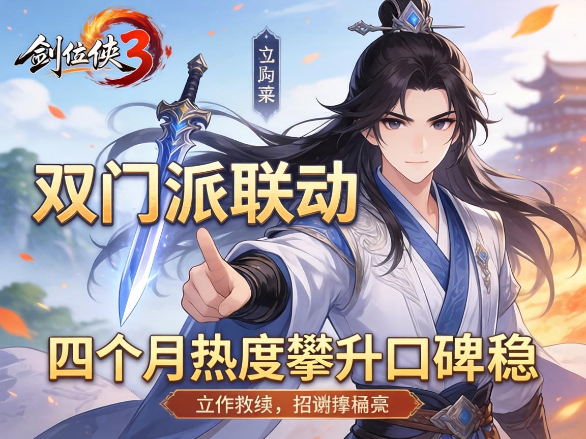 剑侠3双门派联动四个月热度攀升口碑稳 剑侠3双门派联动四个月热度攀升口碑稳