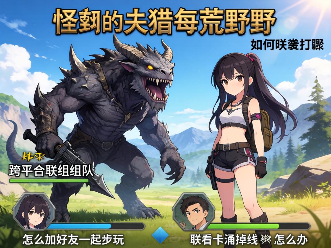 怪物猎人荒野如何联机打怪,跨平台联机组队步骤,怎么加好友一起玩,联机卡顿掉线怎么办 怪物猎人荒野如何联机打怪,跨平台联机组队步骤,怎么加好友一起玩,联机卡顿掉线怎么办
