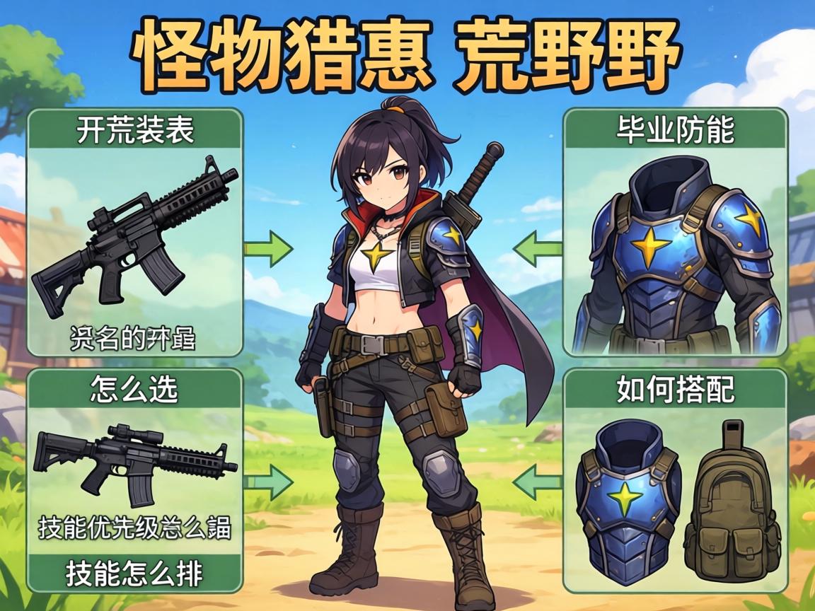 怪物猎人荒野配装表,开荒武器怎么选,毕业防具如何搭配,技能优先级怎么排 怪物猎人荒野配装表,开荒武器怎么选,毕业防具如何搭配,技能优先级怎么排
