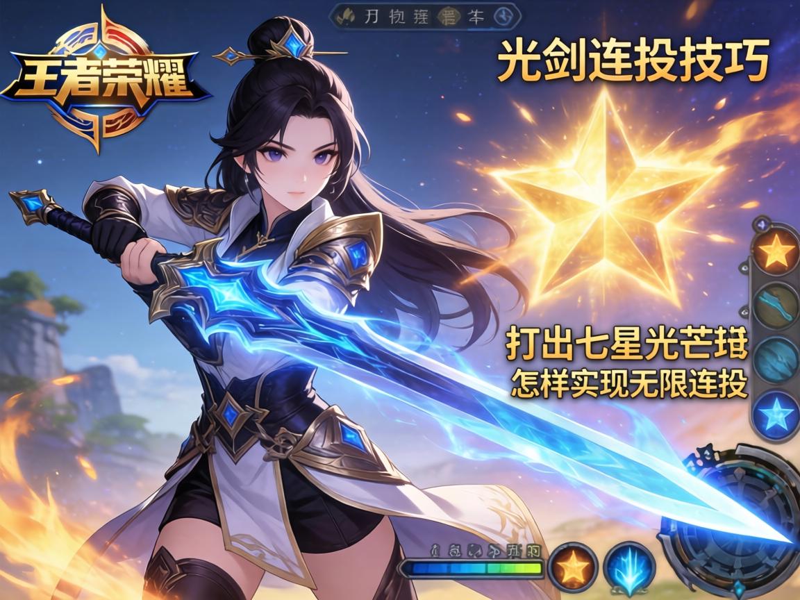 王者荣耀光剑连招技巧,如何打出七星光芒剑,怎样实现无限连招? 王者荣耀光剑连招技巧,如何打出七星光芒剑,怎样实现无限连招?