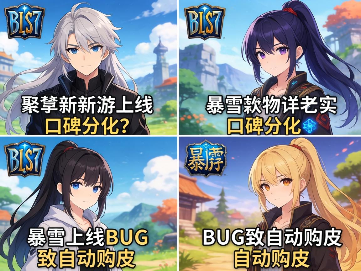 多款新游上线口碑分化 暴雪BUG致自动购皮 多款新游上线口碑分化 暴雪BUG致自动购皮