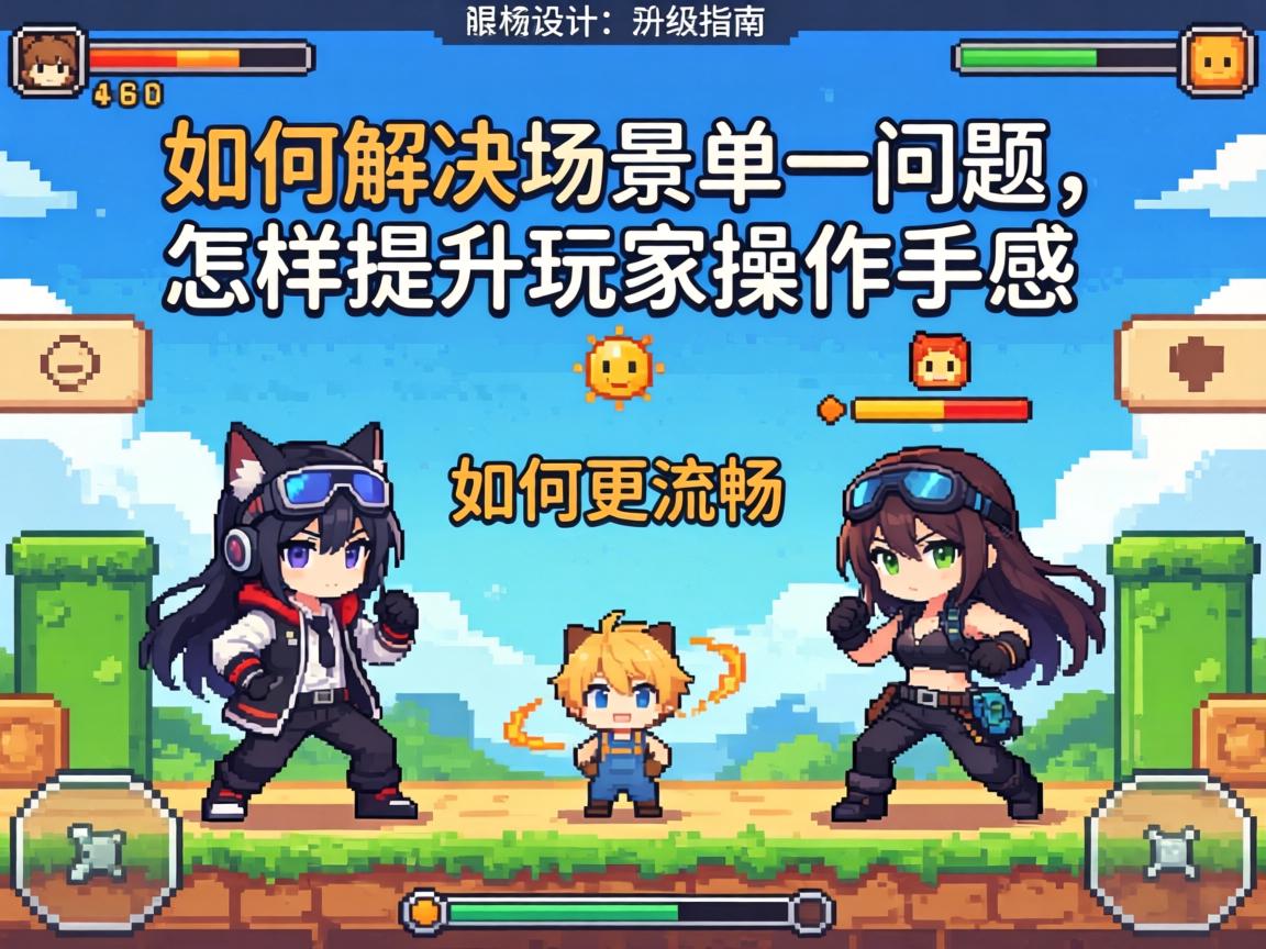横版游戏设计进阶指南,如何解决场景单一问题,怎样提升玩家操作手感,角色动作如何更流畅 横版游戏设计进阶指南,如何解决场景单一问题,怎样提升玩家操作手感,角色动作如何更流畅
